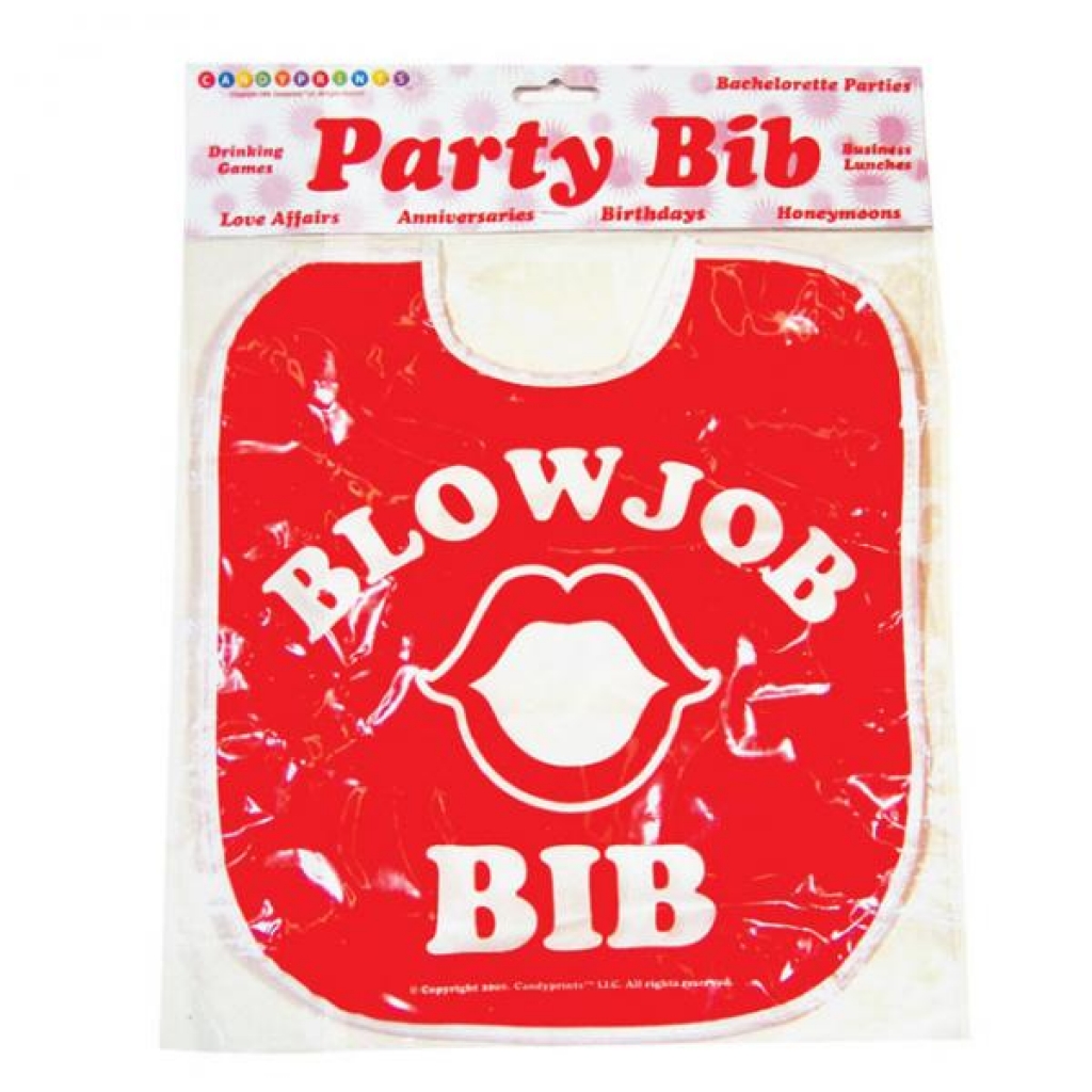 Blow Job Party Bib - Red