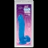 Jelly Jewels Cock Balls Suction Cup - Sapphire Blue