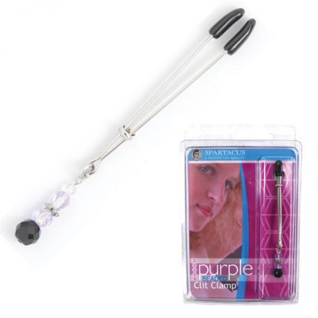 Tweezer Clit Clamp with Purple Bead