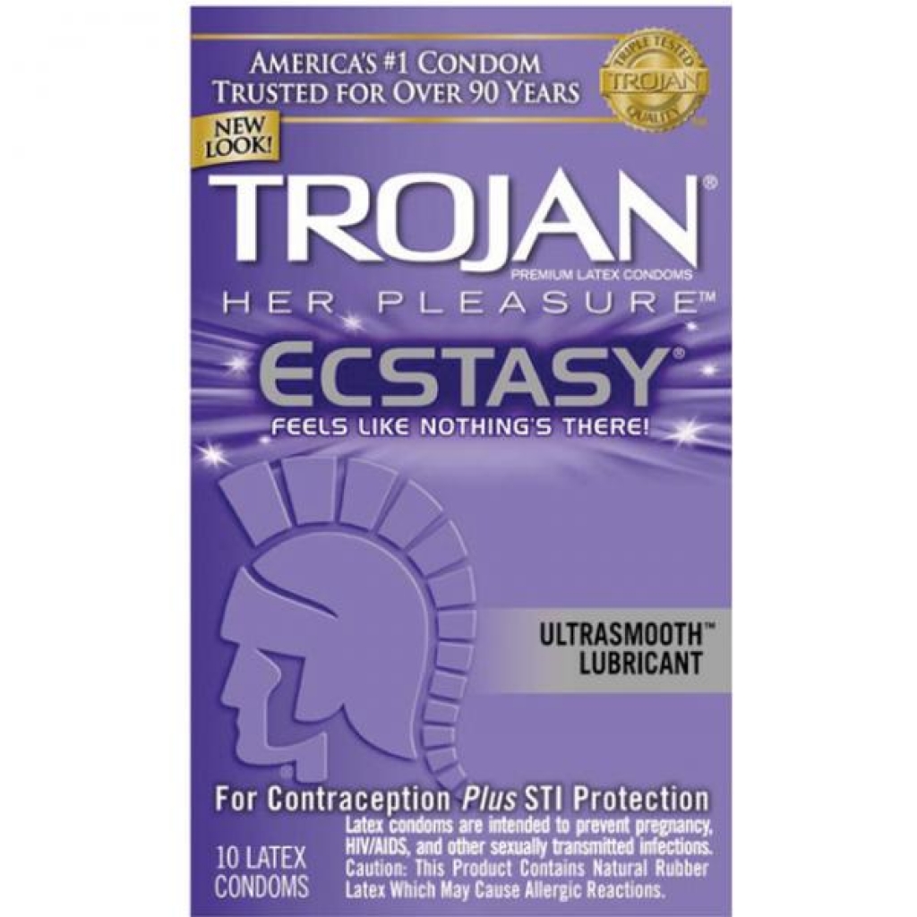 Trojan Ecstasy Her Pleasure Condoms with UltraSmooth Lubricant