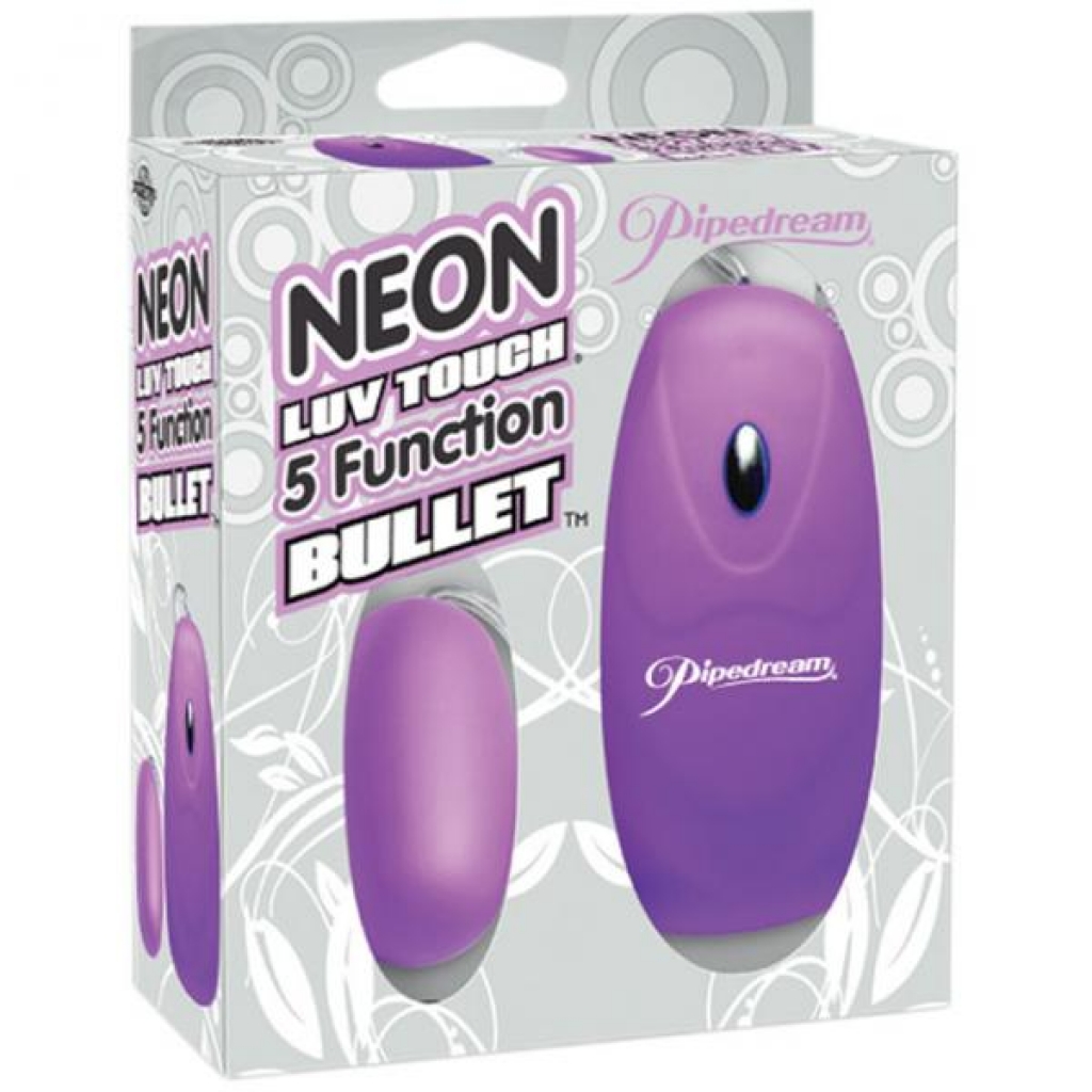 Neon Luv Touch 5 Function Bullet - Purple