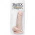 Basix Rubber Suction Cup Dong - 8 Inches Beige