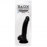 Basix Rubber 9 Inches Suction Cup Dong - Black