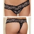 Seductive Crotchless Lace V-Thong - Small/Medium