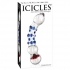 Icicles No. 18 Hand Blown Glass Massager - Clear