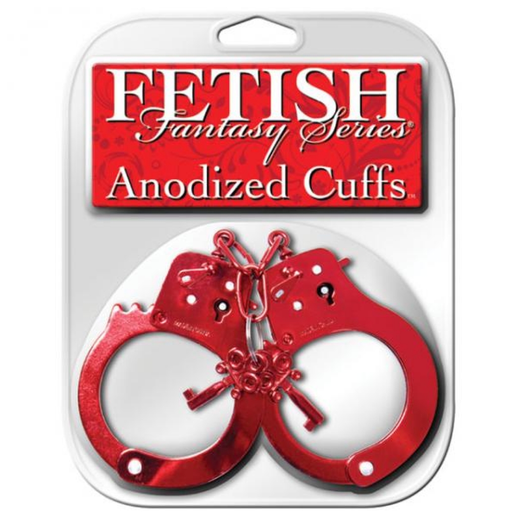 Fetish Fantasy Anodized Cuffs - Red