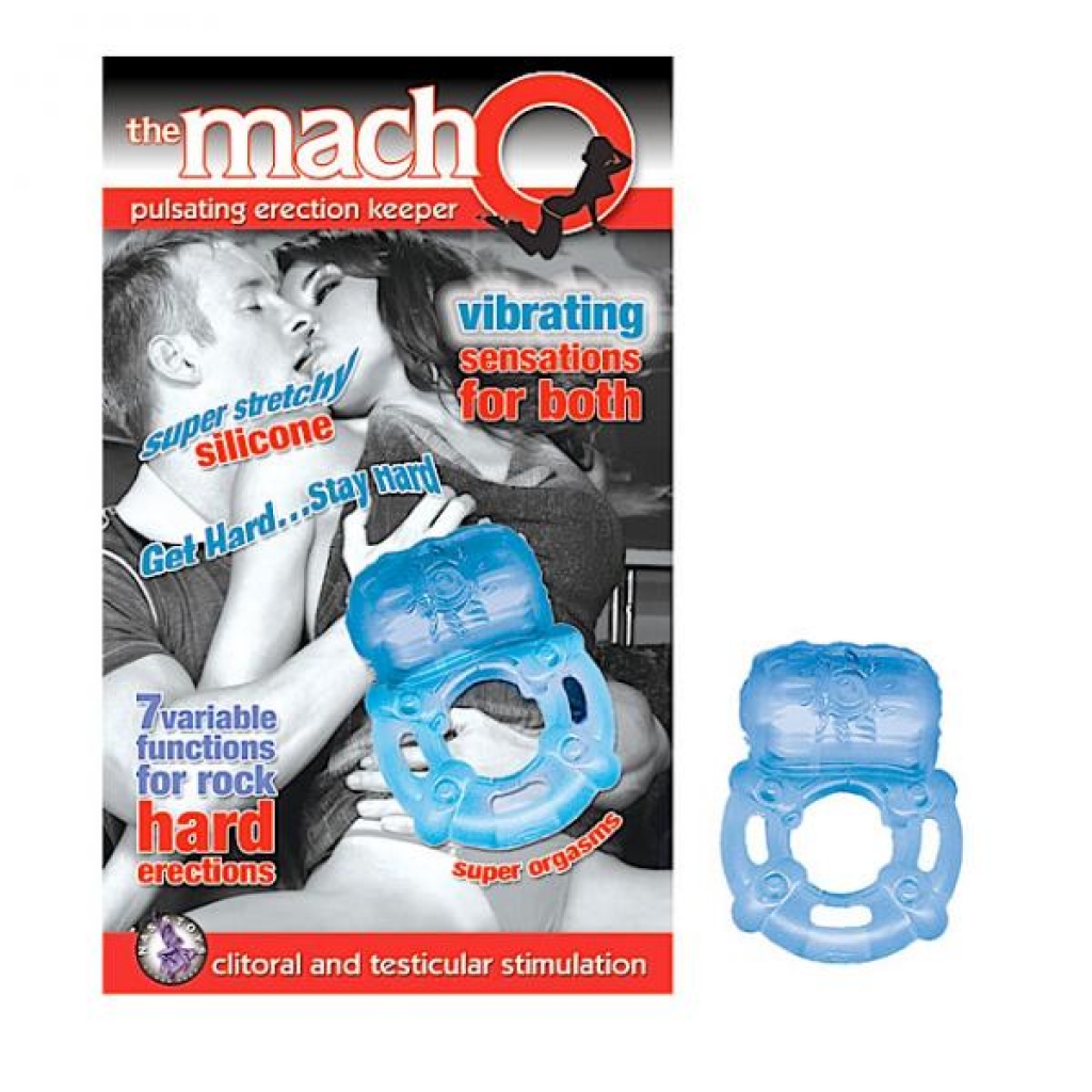 Macho Pulsating Erection Keeper - Blue