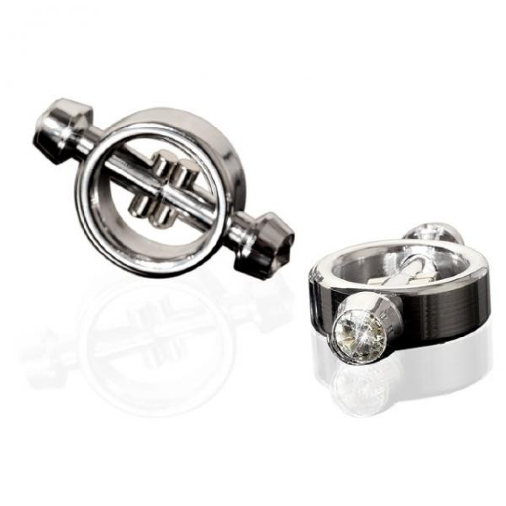 Metal Worx Magnetic Nipple Clamps - Silver