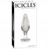 Icicles No 26 Glass Butt Plug - Clear