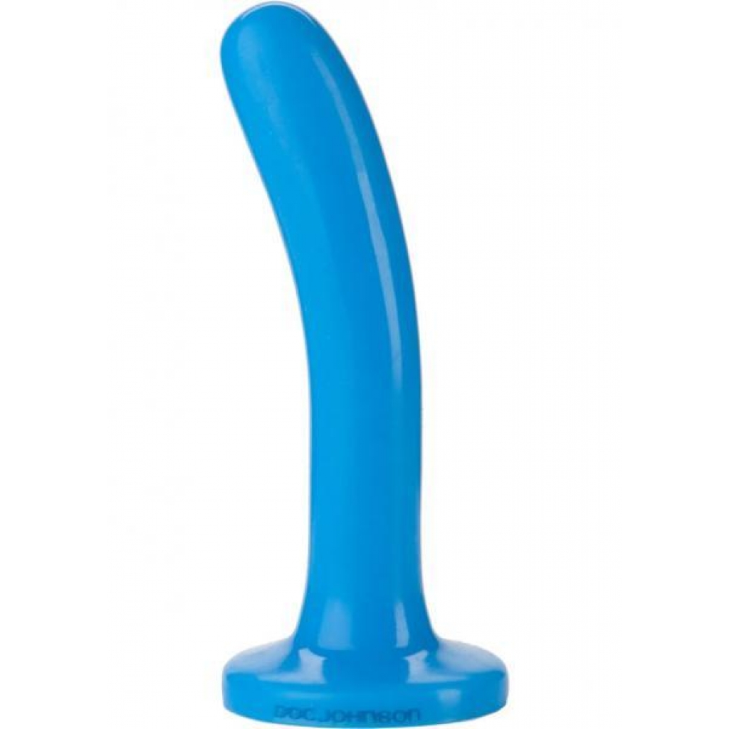 Platinum Premium Silicone Slim Dildo - Blue