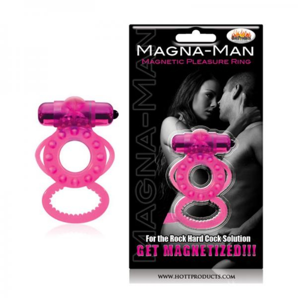 Magna Man Magnetic Ring - Magenta Pink