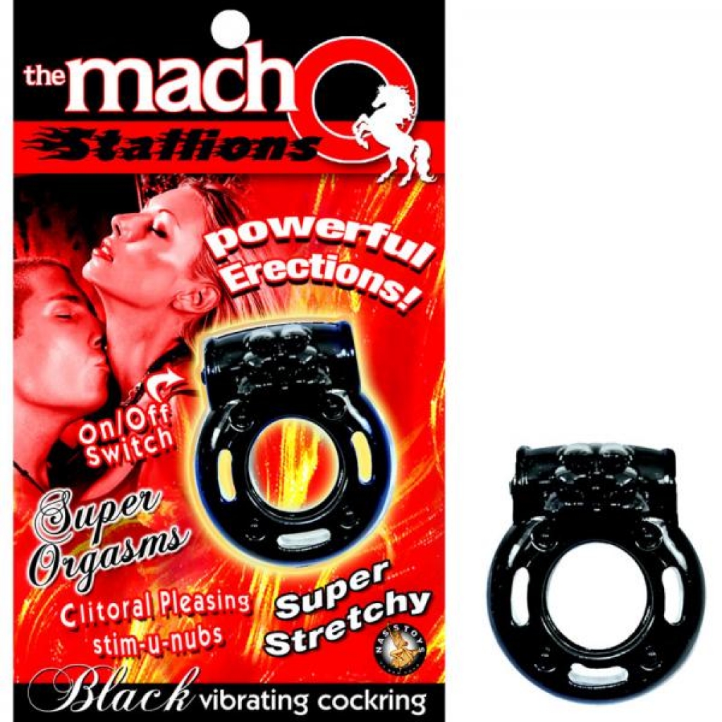 Macho Stallions Premium Vibrating Cock Ring for Enhanced Pleasure