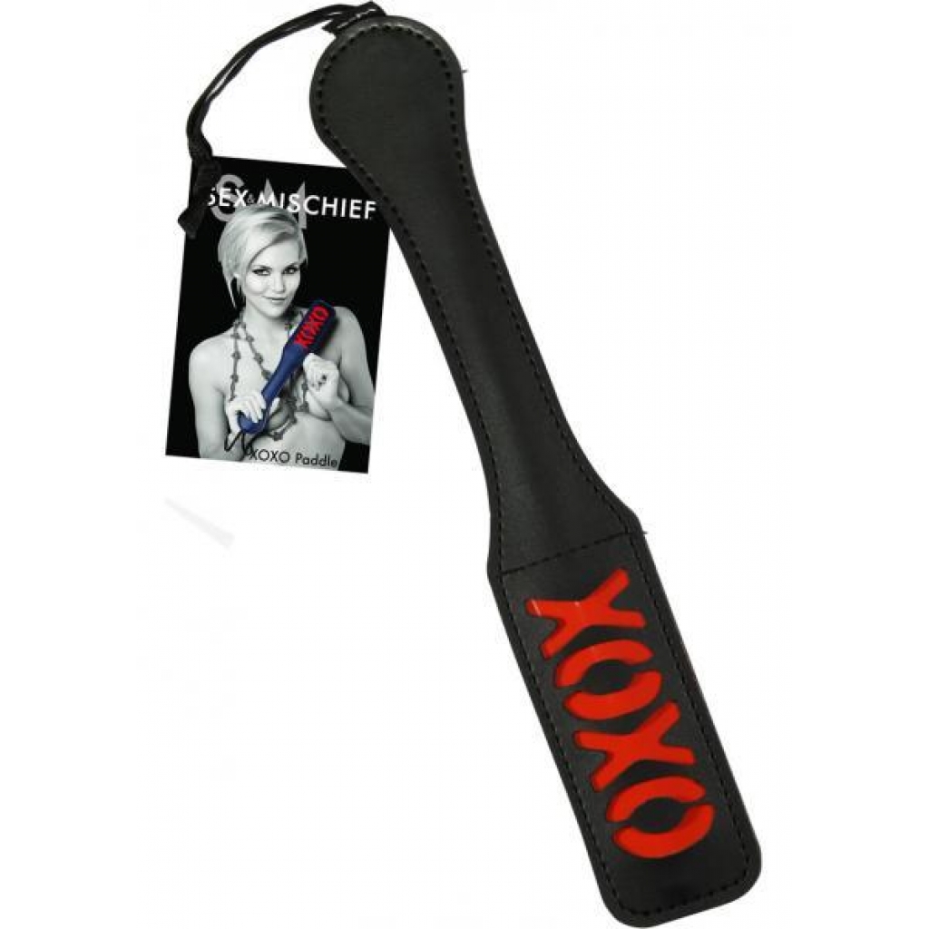 XOXO Paddle - Black and Red Design