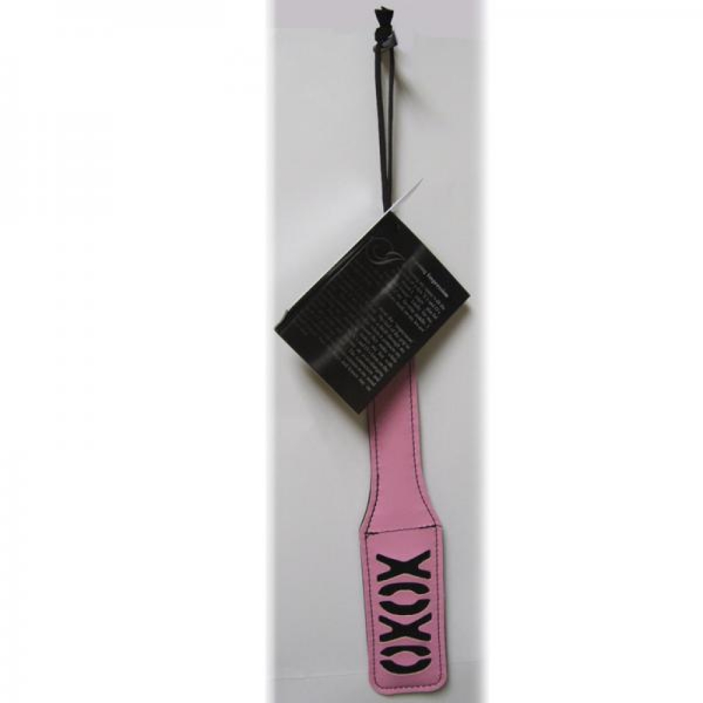 Sex And Mischief XOXO Paddle - Pink 12 Inches