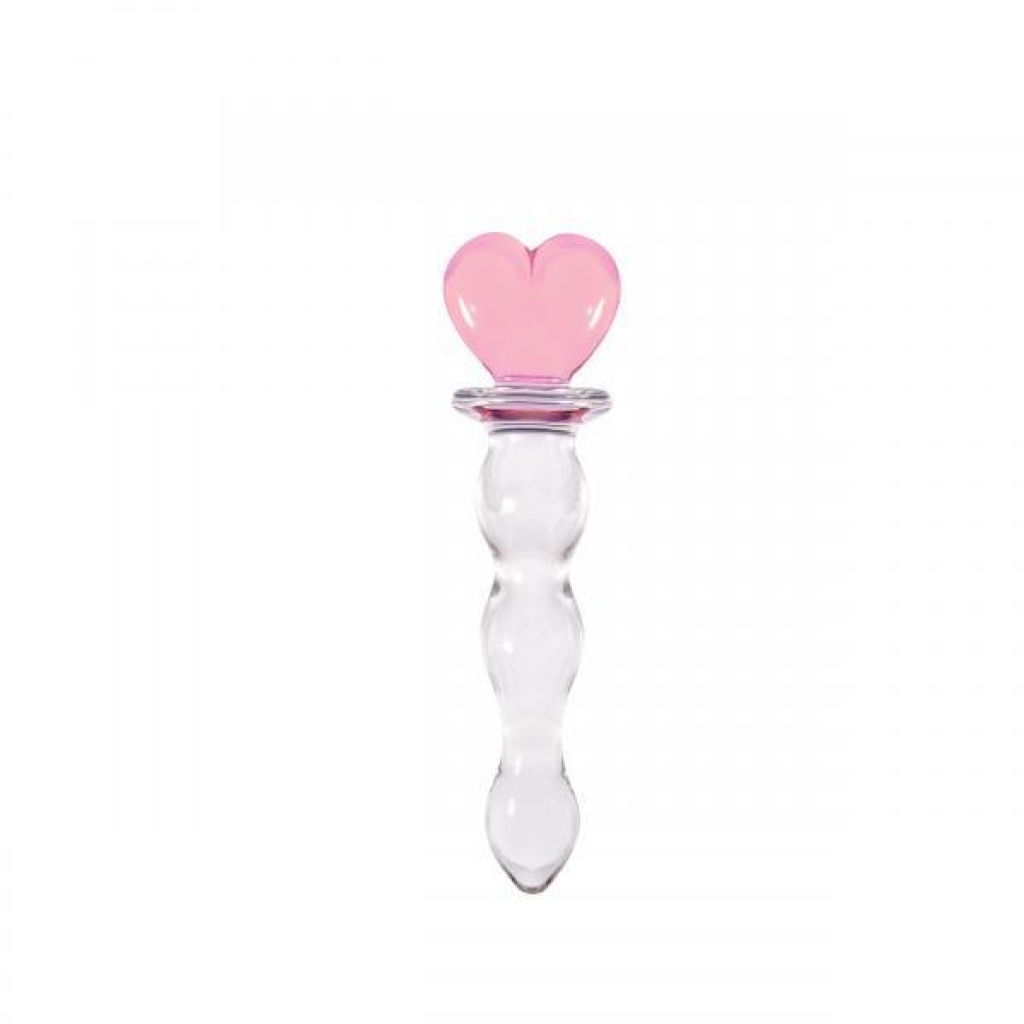 Crystal Heart of Glass Wand & Vase - Pink