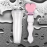 Crystal Heart of Glass Wand & Vase - Pink