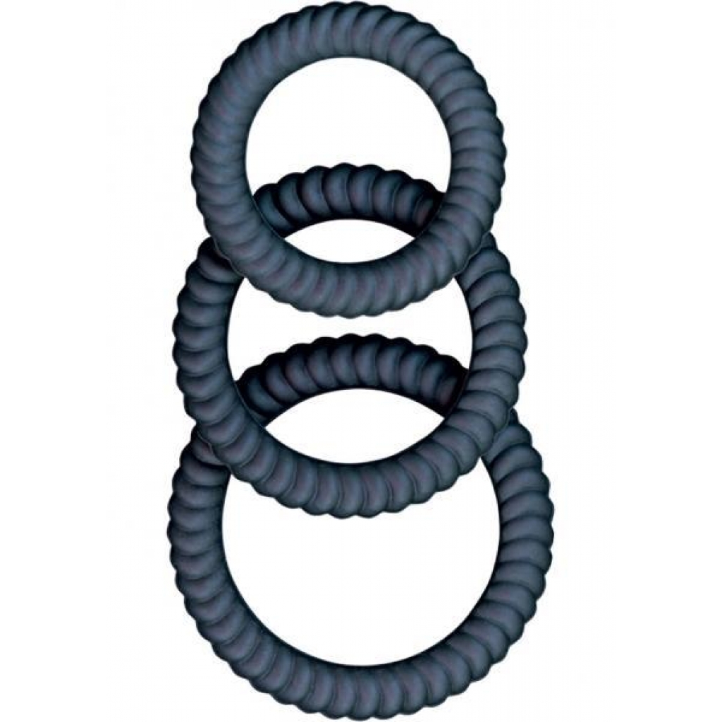 Ultra Cock Swellers Silicone Rings - Black