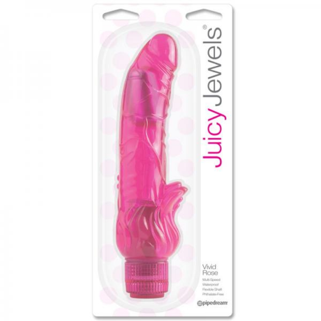 Juicy Jewels Vivid Rose Pink Vibrator