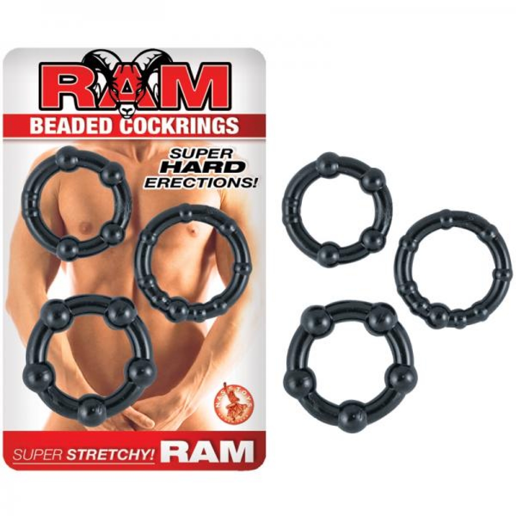 Premium Ram Beaded Cockrings - Maximize Your Pleasure