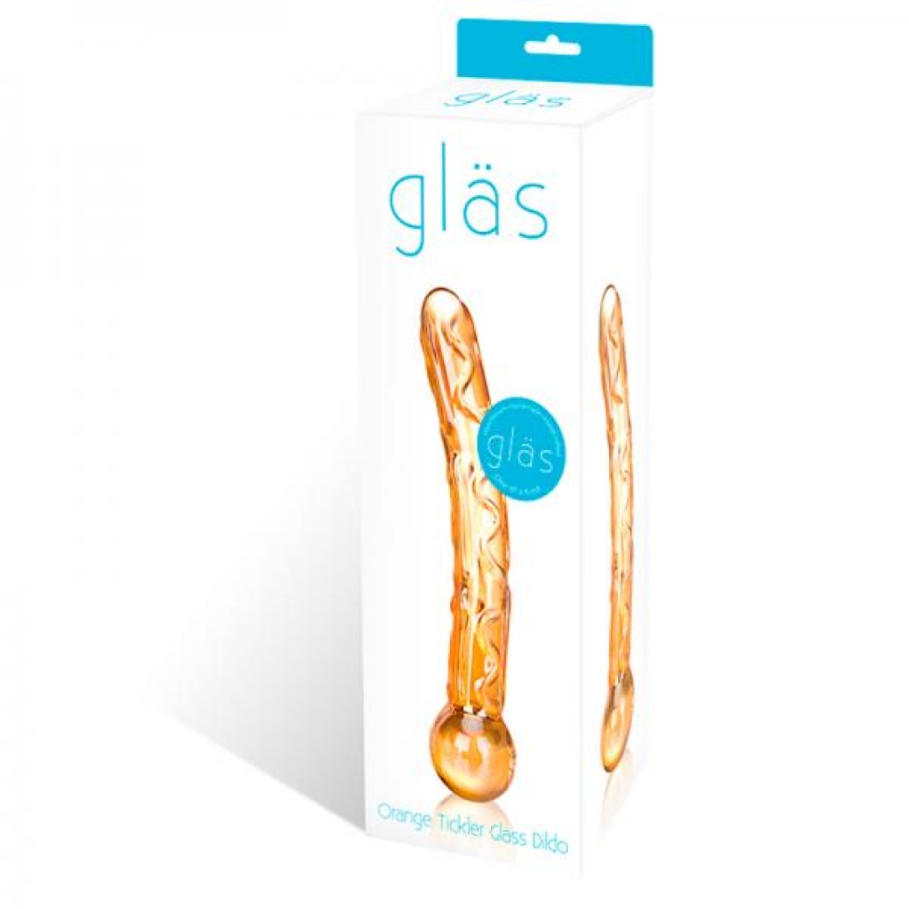 Glas Orange Tickler Glass Dildo