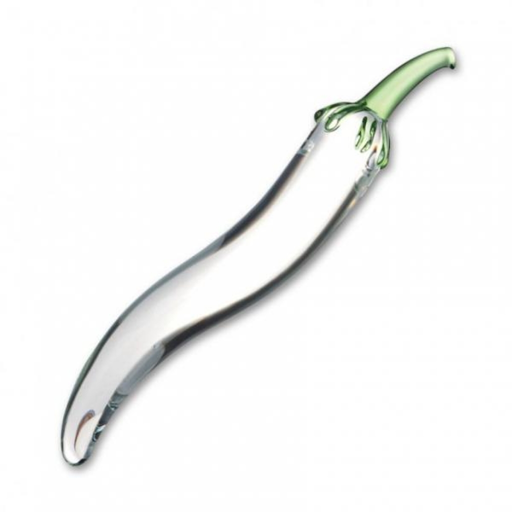 Chili Pepper Glass Dildo - Clear