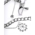 Fetish Fantasy Crystal Nipple Clamps Silver