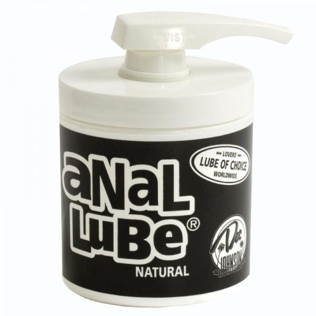 Anal Glide Natural Lubricant - 4.5oz Pump - Clear