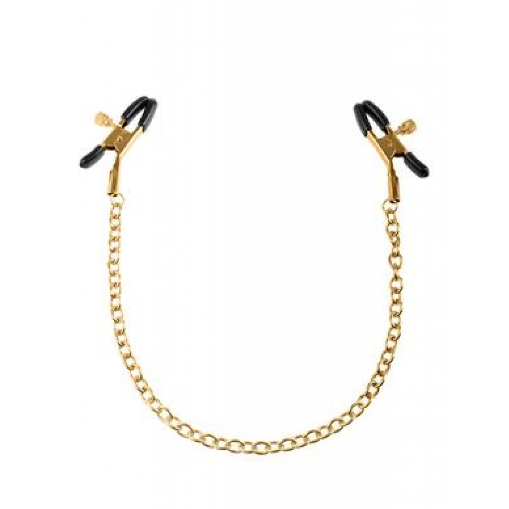 Fetish Fantasy Gold Chain Nipple Clamps - Elegant Sensation