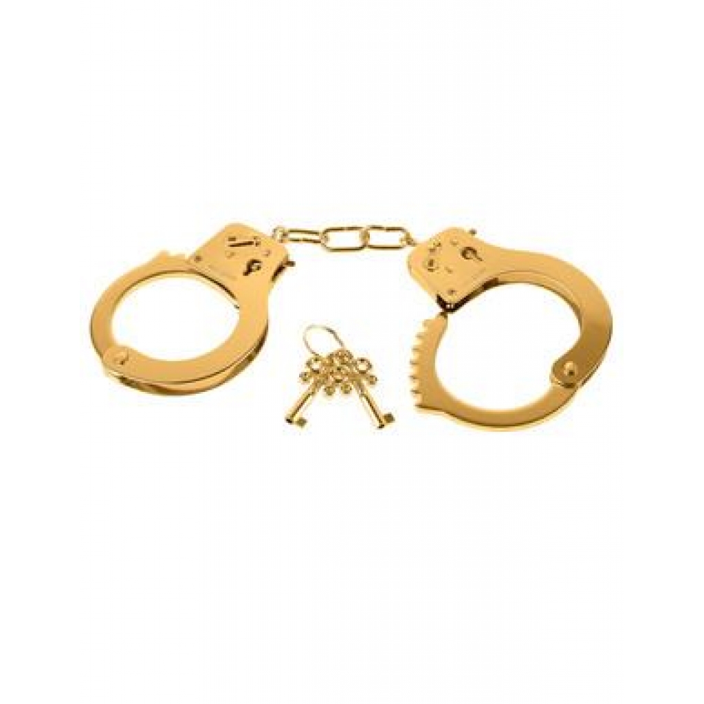 Fetish Fantasy Gold Metal Handcuffs - Luxury for Every Fantasy