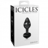 Icicles No. 44 Black Glass Butt Plug