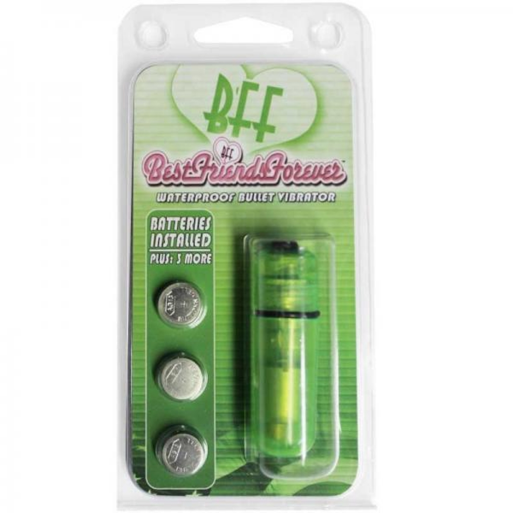 BFF Waterproof Vibrating Bullet - Green