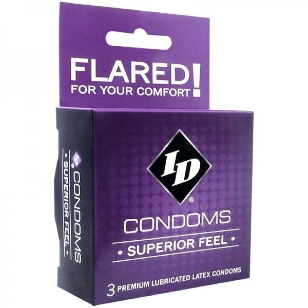 Id Superior Feel Condom - Clear (3 Pack)