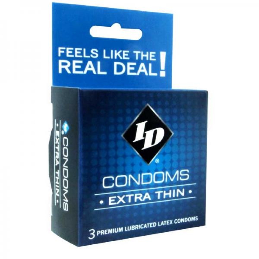 Id Extra Thin Condoms - Clear