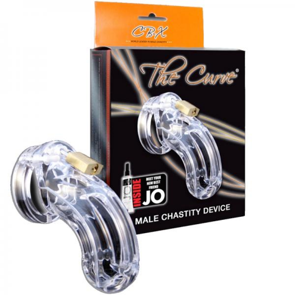 The Curve Male Chastity Device - Clear