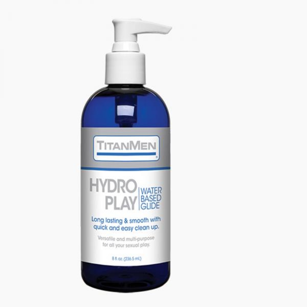 Titanmen Hydro Play Water-Based Glide 8oz - Clear