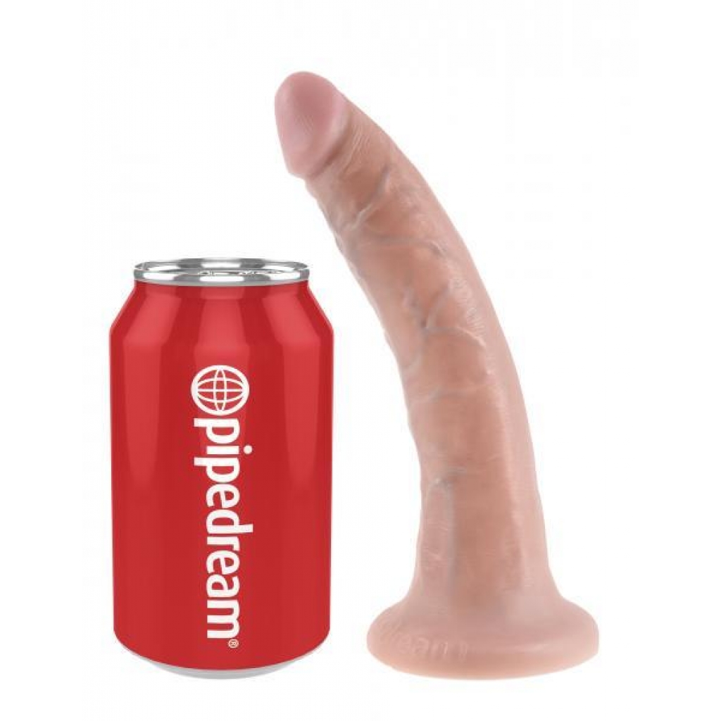 King Cock 7 Inch Dildo - Beige