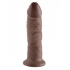 King Cock 9 Inch Dildo - Brown