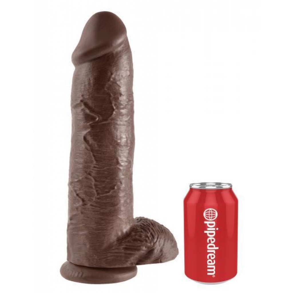 King C*ck 12 Inch Dildo - Brown