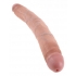 King Cock 12 Inch Slim Double Dildo - Beige