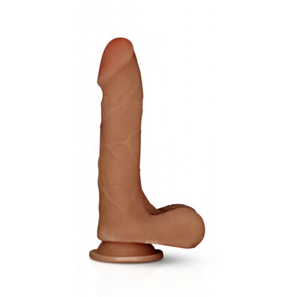 X5 Grinder Latin Realistic Dildo - Brown