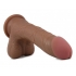 X5 Grinder Latin Realistic Dildo - Brown