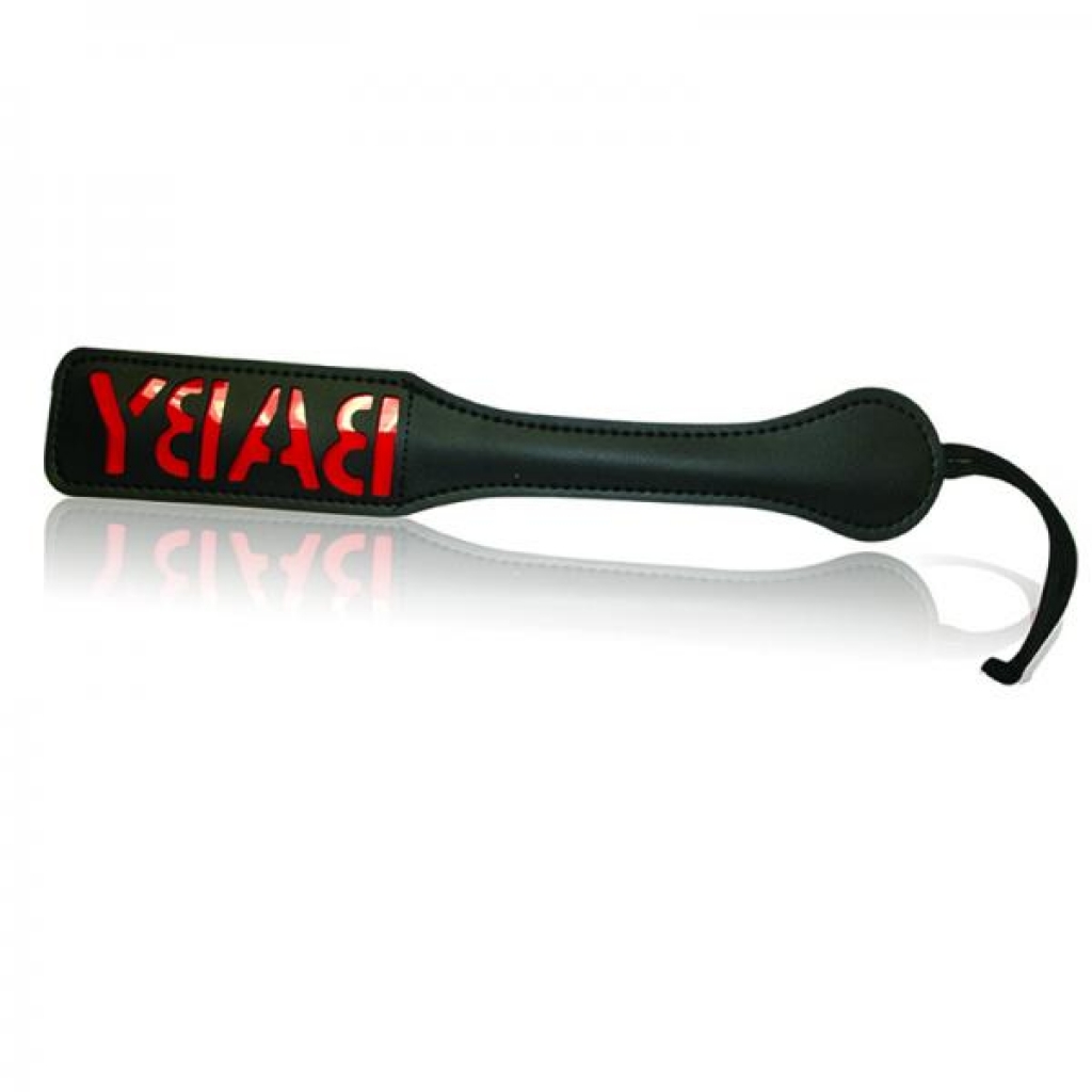 Sex & Mischief Baby Impressions Paddle - Black/Red