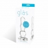 Graduated Glass Butt Plug - Clear 4 Inches