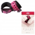 Sinful Wrist Cuffs - Stylish Restraint Accessory in Pink