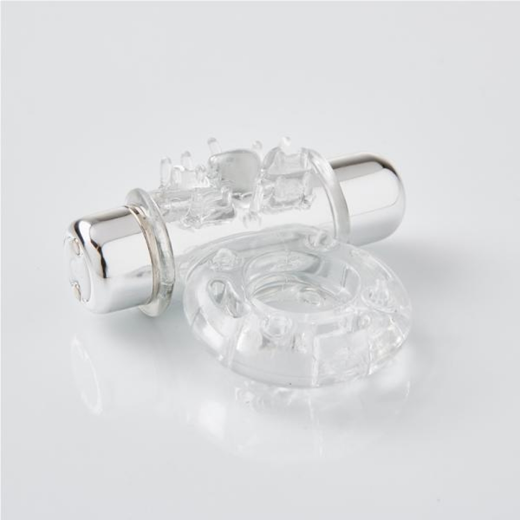 Sensuelle Bullet Ring - 7 Function Clear Cockring