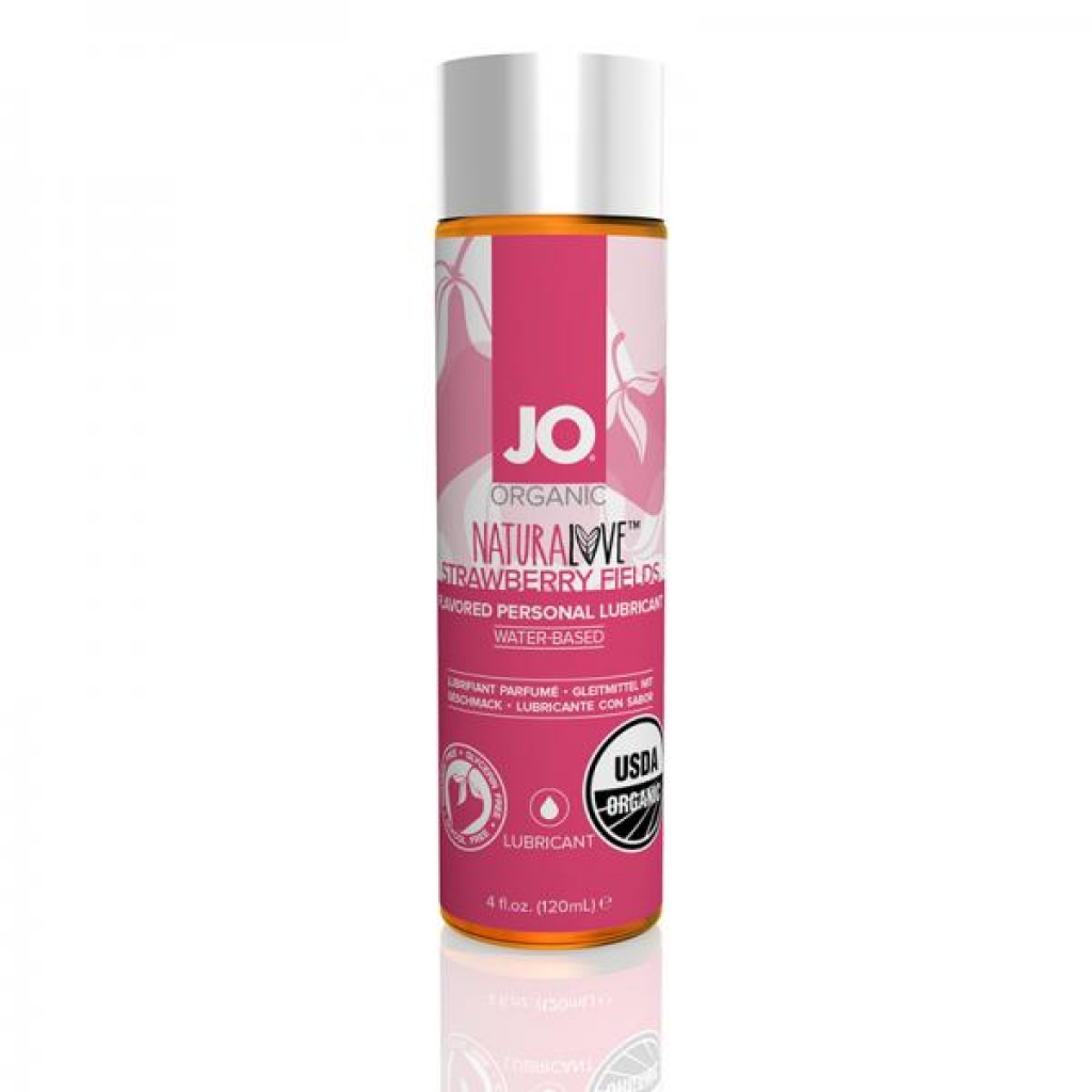 Jo USDA Organic Strawberry Water-Based Lubricant - 4 Fl Oz