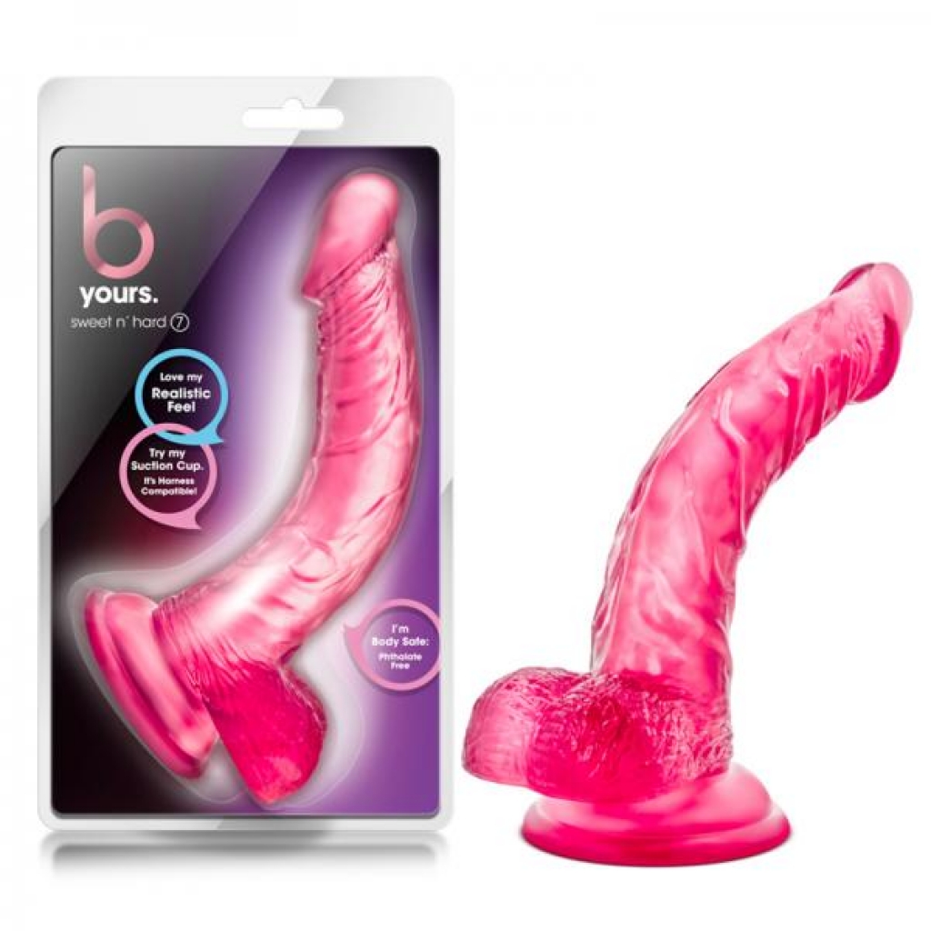 B Yours Sweet N Hard 7-Inch Dong - Pink