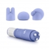 Revitalize Massage Kit with 3 Premium Silicone Attachments - Purple