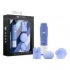 Revitalize Massage Kit with 3 Premium Silicone Attachments - Purple