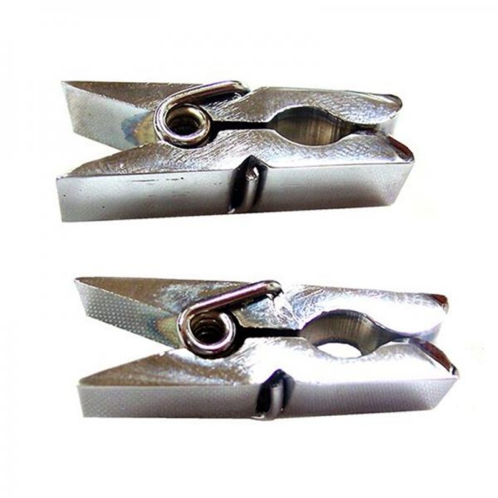 Rouge Nipple Pegs Pair Stainless Steel Silver